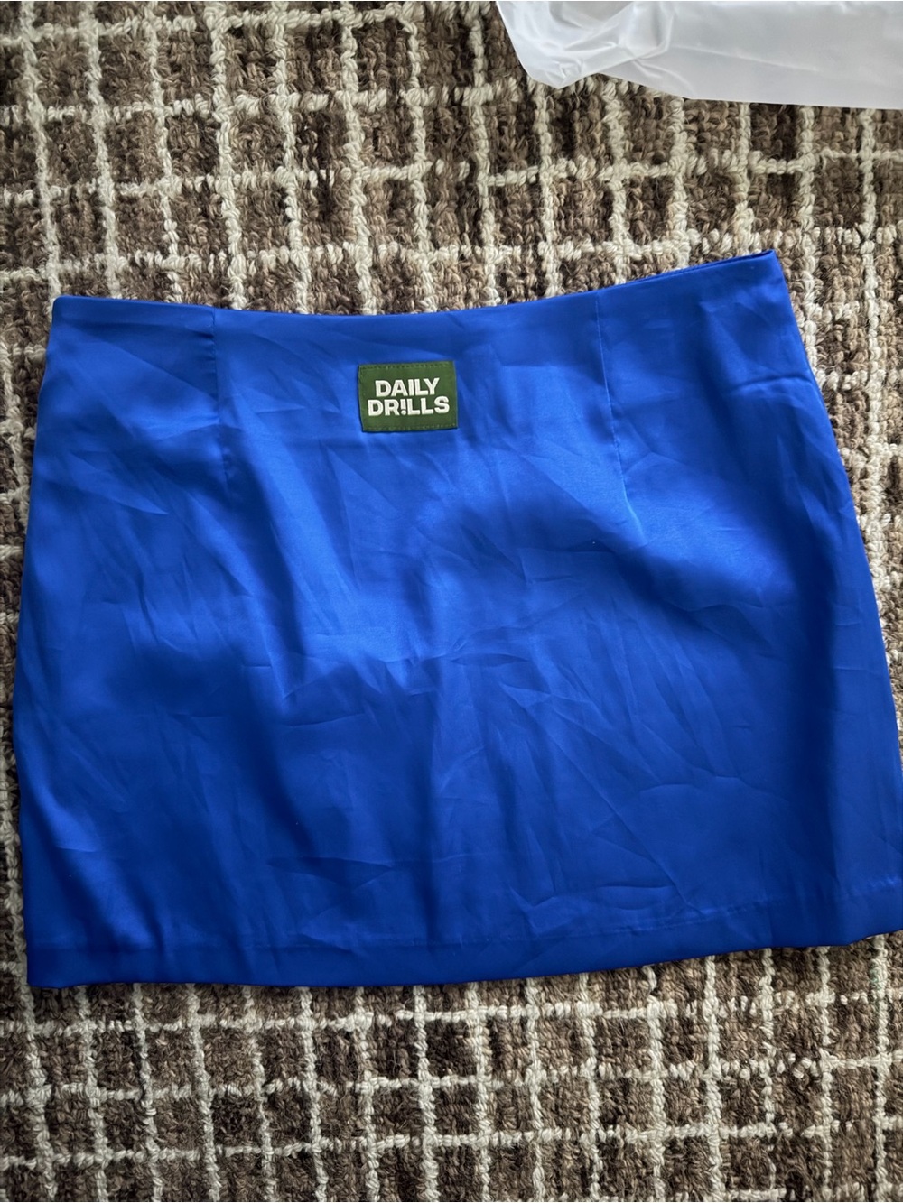 Daily Drills Electric Blue Mini Skirt